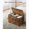 Storage Chest with Safety Hinges, Storage Trunk and Shoe Bench, 15.7 x 31.5 x 18.1 Inches, Ideal for Entryway - 3 of 4