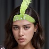 Unique Bargains Women's Feathers Faux Diamond Headbands 1 Pc - 2 of 4