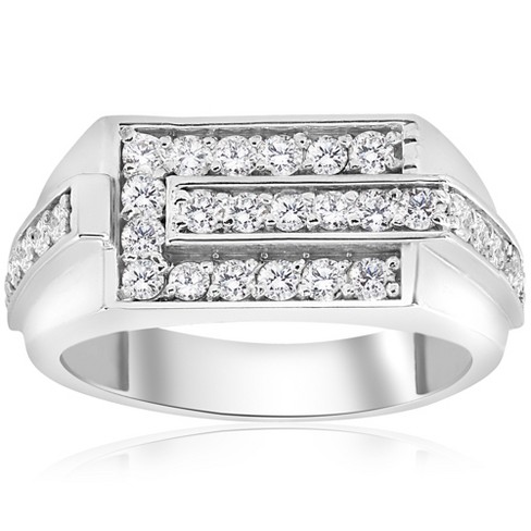 pompeii3 10k 4ct diamond ring mens gold target
