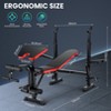 KRISRATE 6 in 1 Weight Bench Set with Squat Rack Adjustable Workout Bench with Leg Developer Preacher Curl Rack Fitness Strength Training for Home Gym - 2 of 4