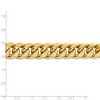 Black Bow Jewelry Men's 15mm 14k Yellow Gold Hollow Miami Cuban (Curb) Chain Bracelet - 4 of 4