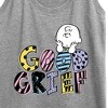 Women's - Peanuts - Good Grief Charlie Brown Graphic Racerback Tank - 2 of 4