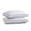 Peace Nest Medium-Firm Gusseted Goose Feather Down Bed Pillow with Cotton Cover Set of 2 - image 4 of 4