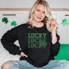 Simply Sage Market Women's Graphic Sweatshirt Bold Green Lucky Stacked - 2 of 3