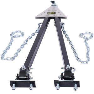 TruAIR 5000LB Tow Bar (Black) - Universal Bumper-Mounted Towing Bar with Chains for RV/Trailer/Truck (2" Ball Hitch, 1-Pack) - 1 of 4