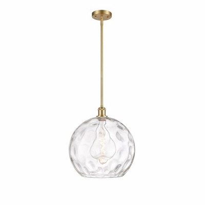 Athens Water Glass - 1 Light Pendant In Industrial Style-14.88 Inches Tall and 13.75 Inches Wide