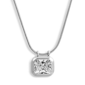 EVRY JEWELS WATERPROOF Gold or Silver Plated Stainless Steel Ethereal Necklace - 1 of 3