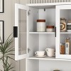 KTMBDW Industrial Bookshelves and Bookcases with Doors Floor Standing 5 Shelf Display Storage Shelves Tall Bookcase for Home Office - 4 of 4