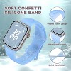 HTUTWOO Sport Bands For Apple Watch Band 40mm 41mm 38mm 44mm 45mm 46mm 42mm ,Cute Silicone Strap For Apple Watch Series 10 9 8 7 6 5 4 3 - 3 of 4