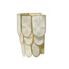 Storied Home 4-Tier Capiz and Metal Wall Sconce: ETL & UL Listed, 1-Way On Off, No Battery Required - 2 of 4