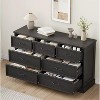 Nasitip 7 Drawer Dresser, 55" Wide 7 Chest of Drawers Storage with Sturdy Foundation, Wooden TV Stand for Home Office - 2 of 4