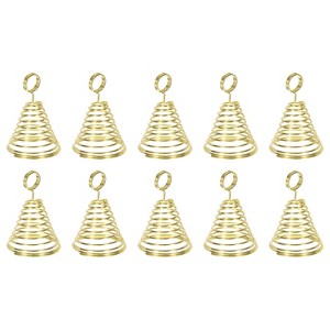 Unique Bargains Metal Pictures Table Number Memo Place Card Holder 10 Pcs - 1 of 4