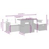 vidaXL Garden Sofa Set Grey - 4 of 4