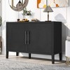 ORRD U-Style Wooden Sideboard Cabinet with 2 Doors & Metal Handles, Storage Cabinet for Entryway, Hallway, Living Room - 2 of 4
