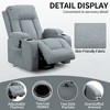 ChicFurnit Living Room Chair Arm Chair Accent Chair Power Lift Recliner with Massage Heat and Cup Holders Elderly Chair for Living Room, Brown/Gray - 2 of 4