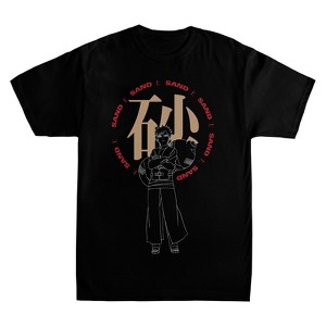 Naruto Shippuden Gaara Sand Men's Black T-Shirt - 1 of 2