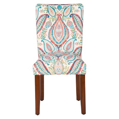 Set of 2 Parsons Pattern Dining Chair Wood - HomePop