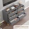 TackView Dresser for Bedroom,Modern 6 Drawer Double Dresser with Gold Handles,Long Storage Organizer for TV Stand & Closet - 4 of 4