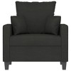 vidaXL Sofa Chair Black 23.6 in. Fabric - 3 of 4