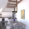 Vaxcel Halifax 5 - Light Chandelier in  Aged Walnut - 3 of 4