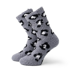 Hello Mello Women's Cat Nap Cozy Lounge Crew Socks - 1 of 3