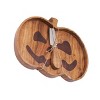 C&F Home Halloween Pumpkin Serving Board With Spreader Set of 2 - 2 of 4