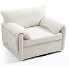NicBex Oversized Swivel Armchair, Modern Single Sofa Lounge Chair with Padded Seat for Bedroom & Living Room - 3 of 4