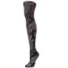 Memoi Fields of Flowers Opaque Tights Black S-M - 3 of 4