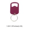 Unique Bargains Bottle Opener Standard Bottle Opener Small Hand Clean Only Stainless Steel 1.22"x1.97" 1Pcs - 3 of 4
