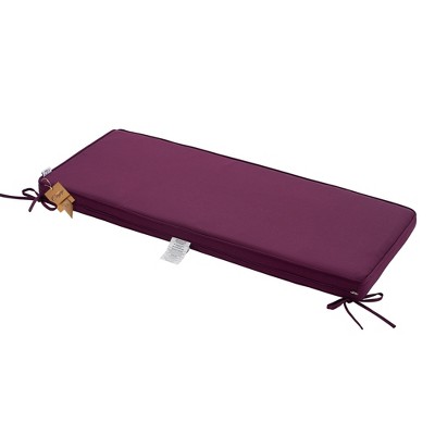 Indoor/Outdoor Bench Cushion,Double Piping Porch Swing Cushion with Ties,45"x18"x3",Removable All Weather Cushion for Patio Furniture