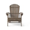 Folding Adirondack Chair Outdoor Wooden Accent Furniture, Adjustable Reclining Adirondack Chair, Comfortable Lounge Chairs - 4 of 4
