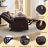 Adult Manual Recliner with Heating & Massage - 135° Front/Rear Adjustment, Side Storage Pockets & Remote Control, Ideal for Living Room & Bedroom - 3 of 4