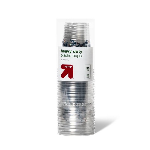 Holiday Disposable Drinkware Clear Cup - Holly - 18oz/30ct - Up & Up™ :  Target