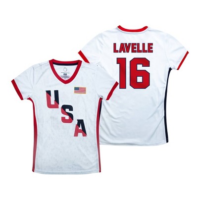 U S Women S National Soccer Team Rose Lavelle Girls V Neck Athletic Jersey L Target