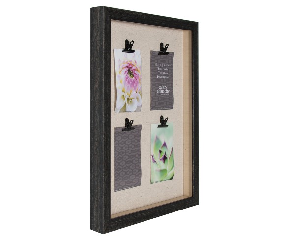 14"X18" 4 - Clip Flat Distressed Black Collage - Gallery Solutions