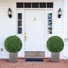 Tangkula 2 PCS 20" Artificial Boxwood Topiary Balls Sun-protective Round Greenery Bushes - 4 of 4