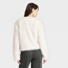 Women's Faux Fur Jacket - Universal Thread™ Cream - image 2 of 3