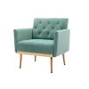 LOVMOR Modern Accent Chair w/Rose Golden feet & Upholstered,leisure single sofa for Living Room Bedroom Office - 2 of 4