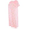 JEFFRICO Womens Short Sleeve Nightgowns Sleepwear Soft Pajama Dress Nightshirts - 3 of 4