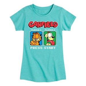 Girls' - Garfield - Garfield Odie Game On Fitted Short Sleeve Graphic T-Shirt - 1 of 4