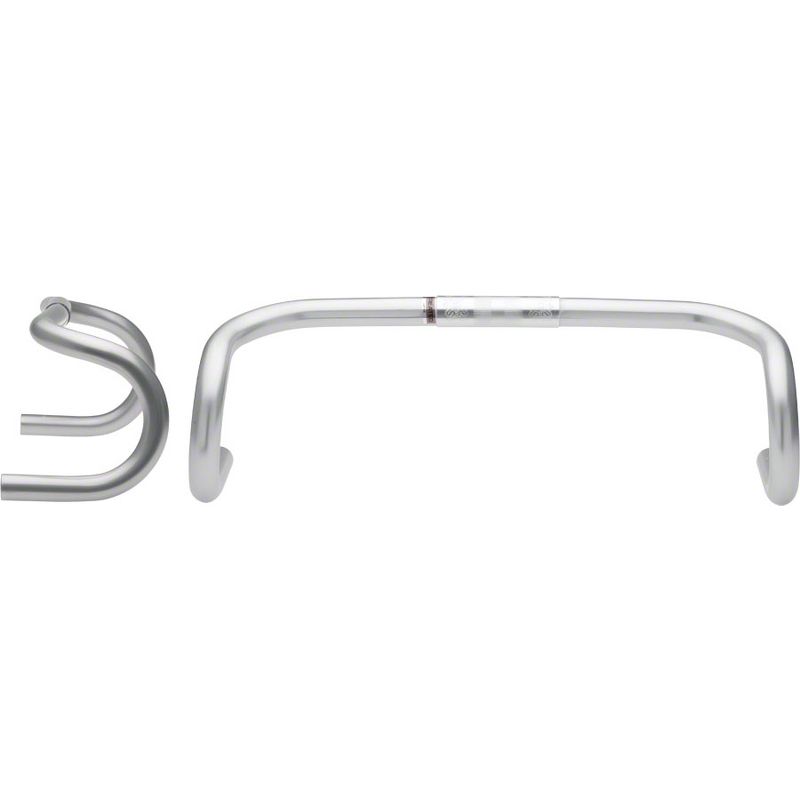 Nitto Noodle 177 Drop Handlebar 26mm Clamp 46cm Width 383g Silver Aluminum, 1 of 2
