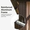 Gloweer Hardtop Gazebo, Outdoor Aluminum Frame Canopy with Galvanized Steel Roof, Permanent Metal Pavilion with Curtains and Netting - 3 of 4