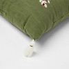 Oversized Tree Embroidered Lumbar Christmas Throw Pillow - Threshold™ - image 4 of 4