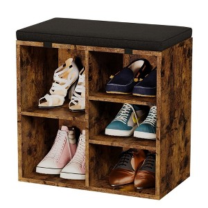 Shoe Change Stool with Cushioned Seat - 1 of 4