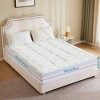 JANSNO Gel Memory Foam Mattress Pad with 2" Cooling Top & 2" Support Layer, Medium Firm - 2 of 4