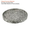 Unique Bargains Indoor Outdoor Ceramic Round Flower Plant Pot Saucer Tray Marble-Color - 3 of 4