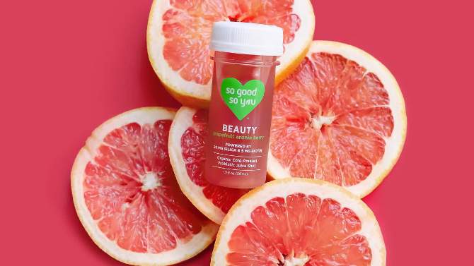 So Good So You Beauty Grapefruit Aronia Berry Organic Probiotic Shot - 1.7 fl oz, 2 of 11, play video