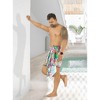 HAPPY BAY Men's Swimwear Cover Up Samoan Beachwear Summer Short Wrap Hawaiian Vacation Lava Lava For Men Sarongs Cover-Up One Size Colorful, Leaves - 2 of 4