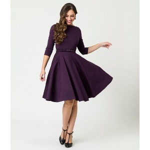Unique Vintage Women's Devon Swing Dress - 1 of 4