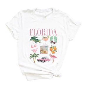 Simply Sage Market Women's Florida Vacation Collage Short Sleeve Graphic Tee - 1 of 3